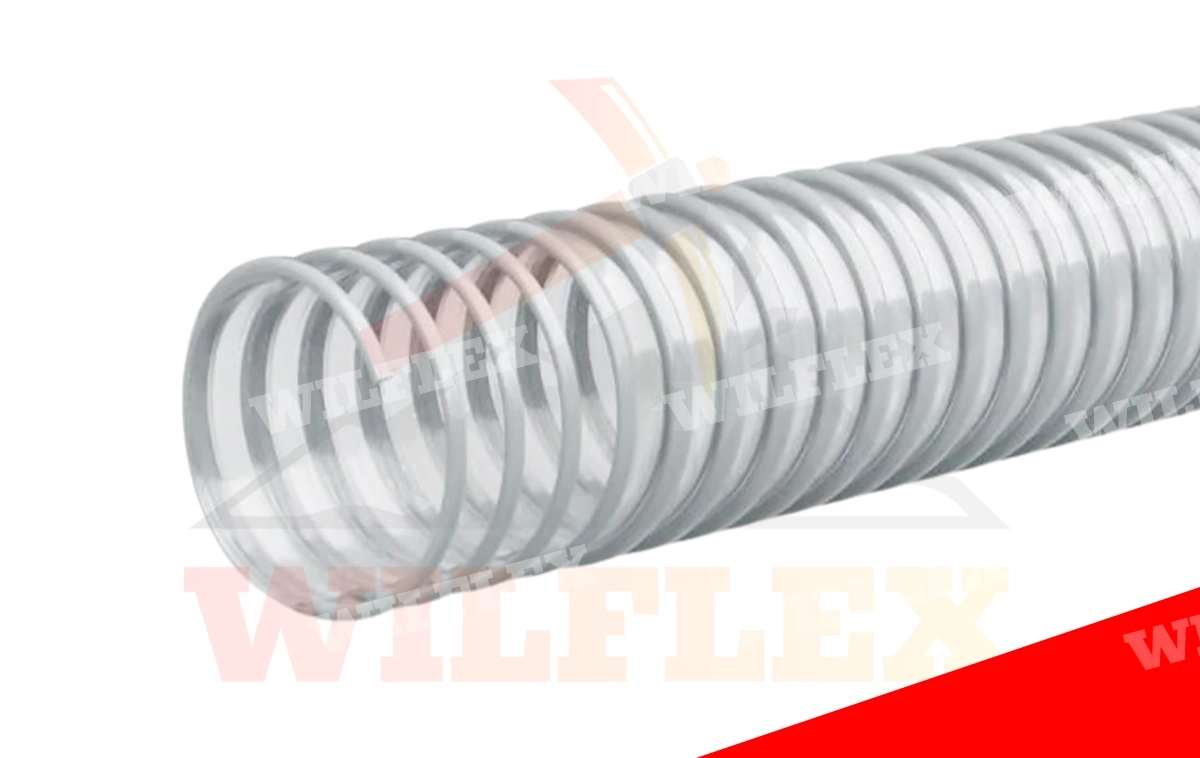 MANGUERA PVC DUCTO DE VENTILACION CON ANILLO BLANCO